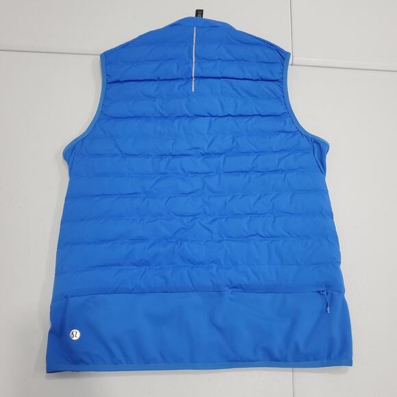Lululemon Vest Womens Small Blue Down For It All Primaloft Goose Down Running - Picture 2 of 10